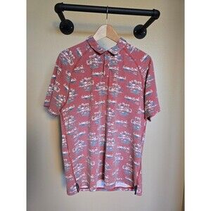 Rhone tropical short sleeve polo men's size large